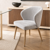 Silla Mónaco Gris Claro Base Natural