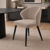 Silla Mónaco Taupe Base Negra