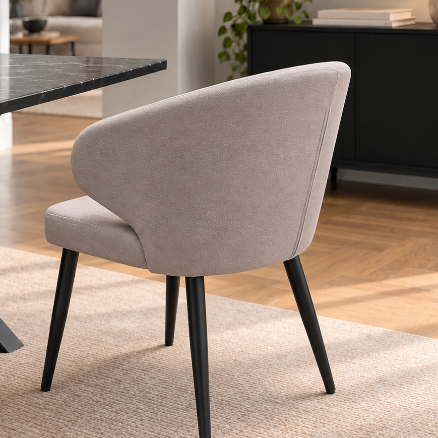 Silla Vita Gris Oscuro Base Negra