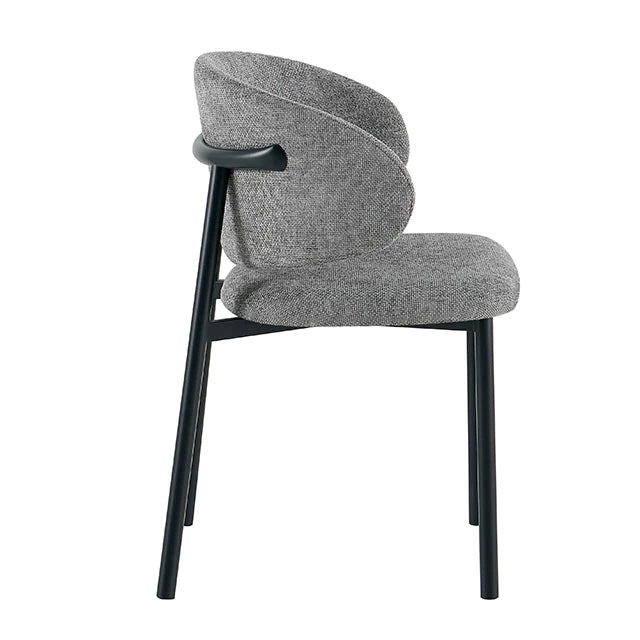 Silla Pragal Gris Oscuro Base Negra