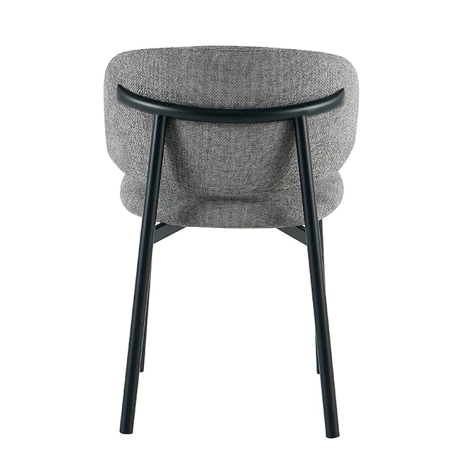 Silla Pragal Gris Oscuro Base Negra