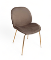 Silla Kyris Gris Claro Base Dorada
