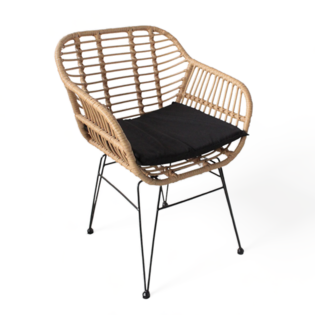 Silla Abril Natural c/ Negro