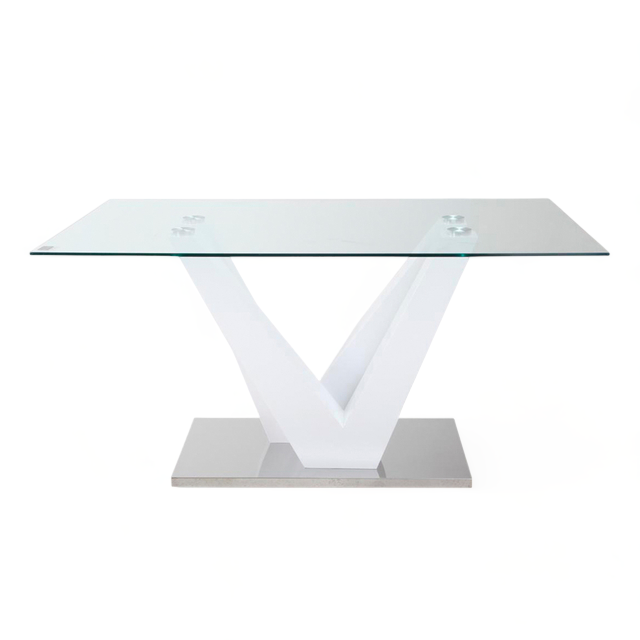 Mesa Ámbar Base Blanca