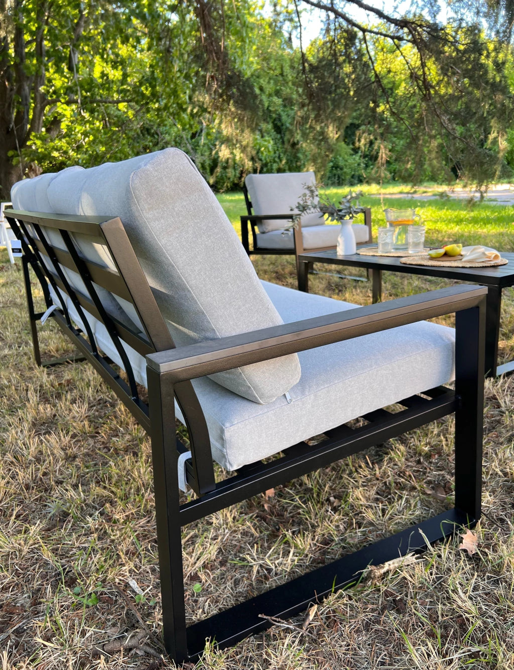 Set Acacia 2 cuerpos Gris Oscuro