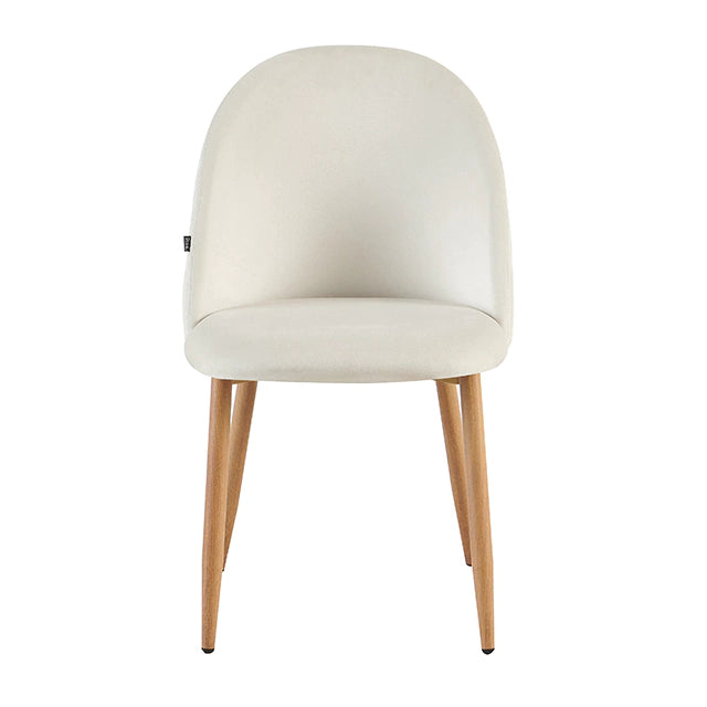 Silla Livia Matelasse Beige Pana Base Natural