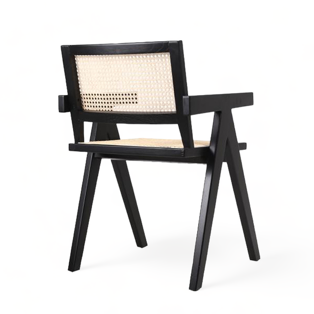 Silla Tavira Negra con Apoyabrazos