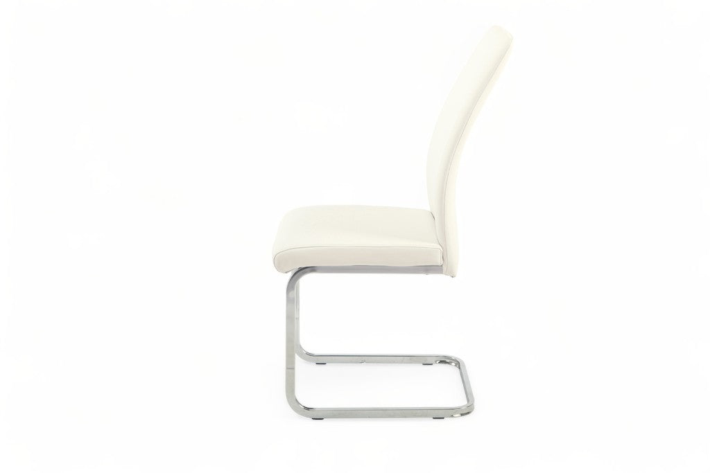 Silla Arlo Ecocuero Blanca