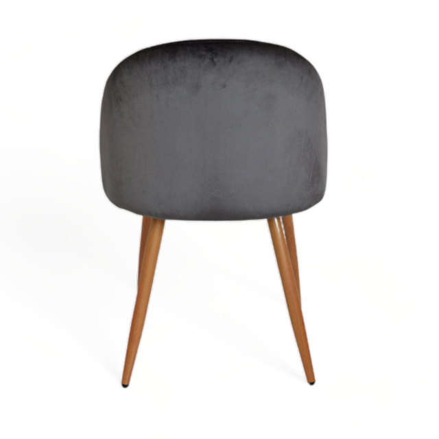 Silla Barcelona Pana Gris Oscuro