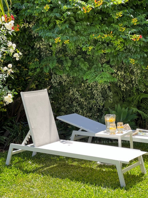 Set Reposera Delta 2 Unds c/Mesa Arrime White