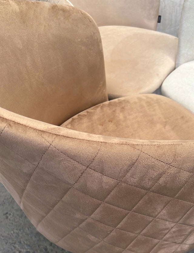 Silla Jade Pana Taupe Base Negra