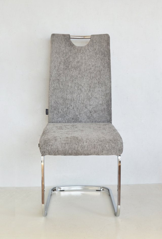 Silla Celine Chenille Gris Claro