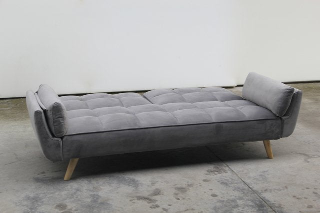 Sofa Bed Violetta Pana USB Light Grey