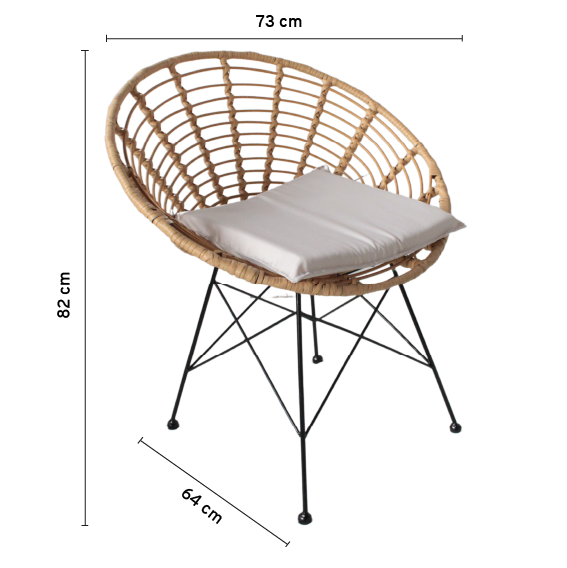 Silla Bari c/Beige