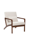 Sillón Riga Chenille Beige Walnut