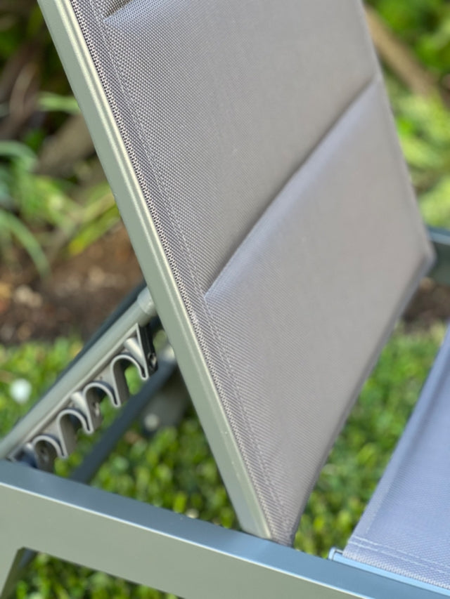 Reposera Nayah Dark Grey 2unid