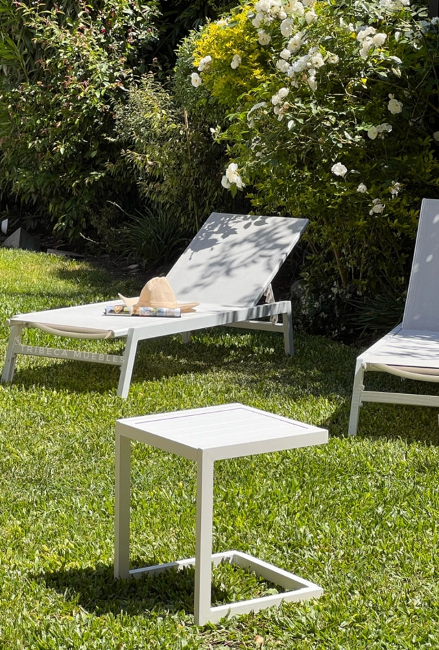Set Reposera Delta 2 Unds c/Mesa Arrime White