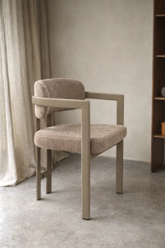 Silla Besaya Taupe Base Capuccino
