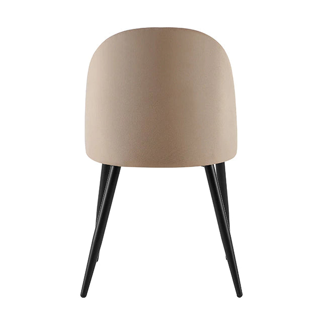 Silla Livia Lisa Taupe Pana Base Negra