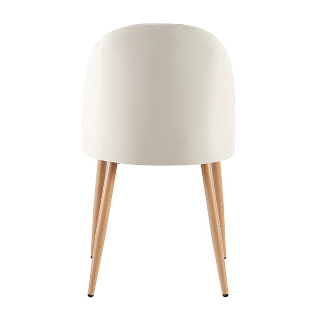 Silla Livia Lisa Beige Pana Base Natural