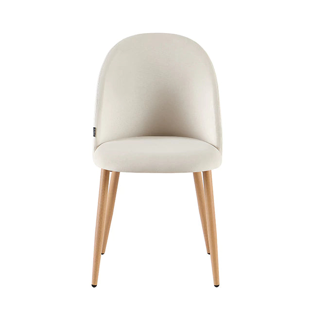 Silla Livia Lisa Beige Pana Base Natural