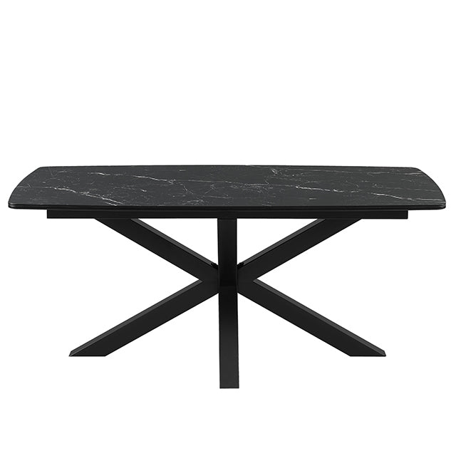 Mesa Turín Neo Black Marquina Base Negra