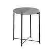 Mesa de Arrime Marmol Italiano Base Negra