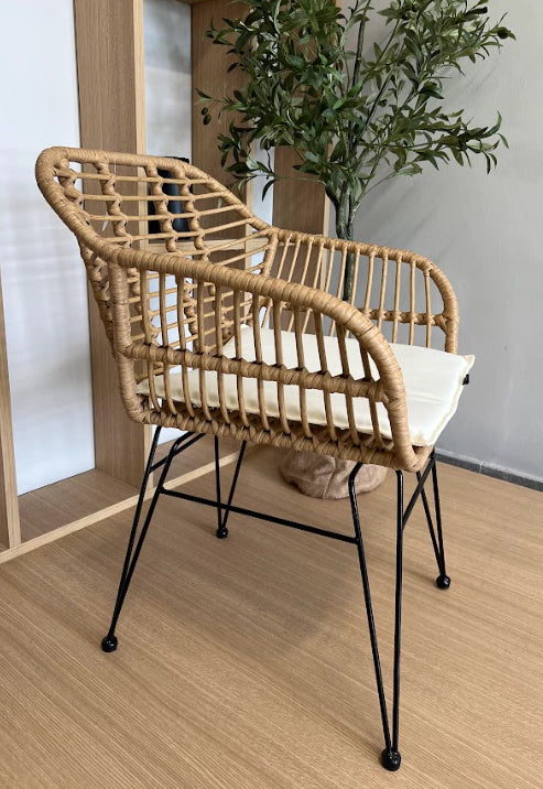 Silla Abril Natural c/Beige