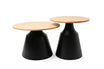 Set Miscela Madera Natural Base Negra
