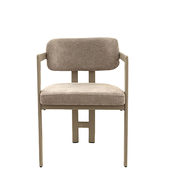 Silla Besaya Gris Claro Base Capuccino