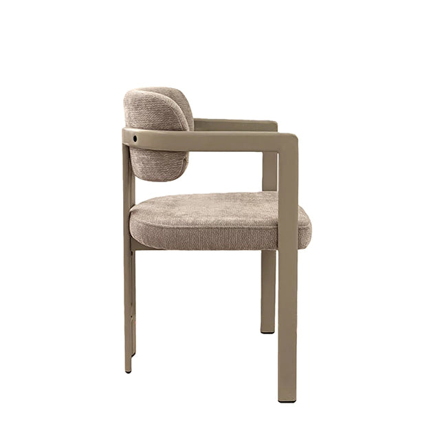 Silla Besaya Gris Claro Base Capuccino