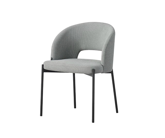 Silla Yuna Gris Base Negra