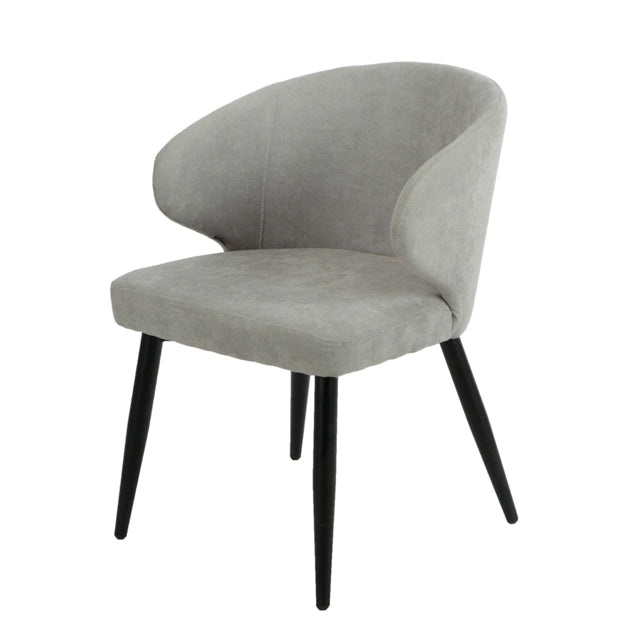 Silla Vita Gris Claro Base Negra