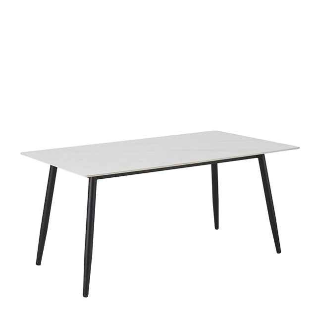 Mesa Aira Calacatta Blanco Brillante Base Negra