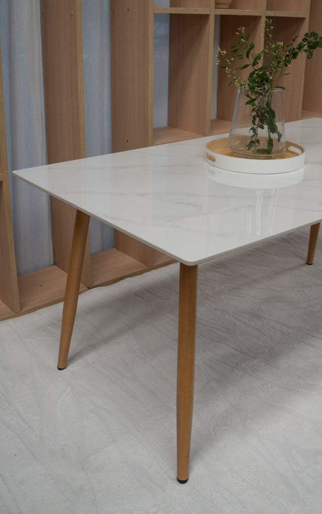 Mesa Aira Calacatta Base Madera