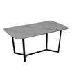 Mesa Luke Gris Marquina Base Negra