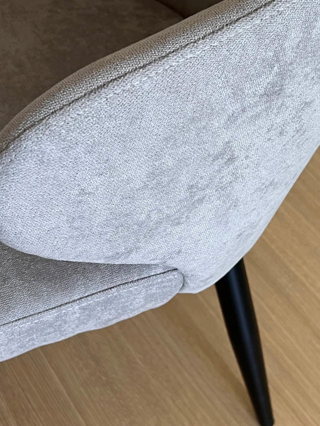Silla Vita Gris Claro Base Negra