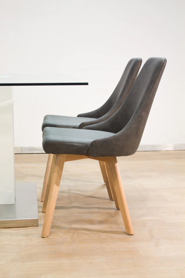 Silla Viena Taupe Pata Natural