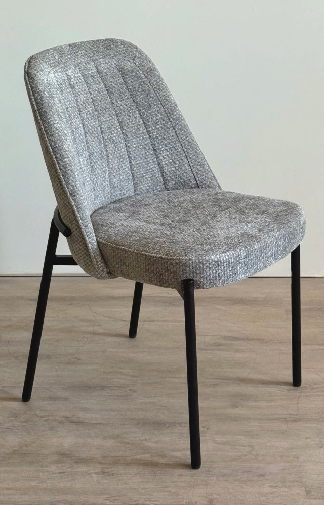 Silla Tová Gris Oscuro Base Negra