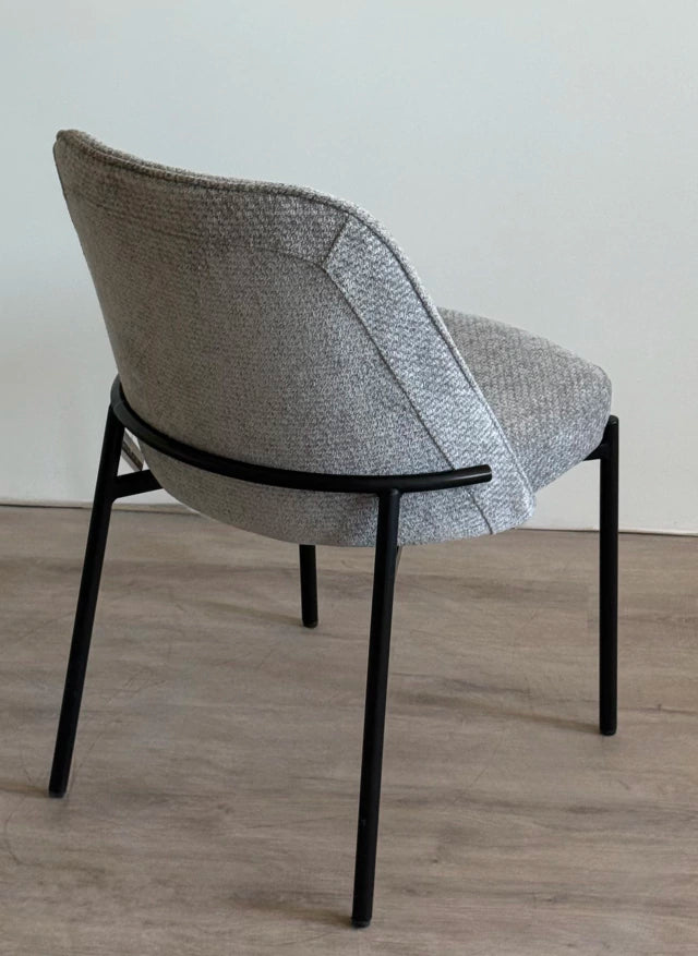 Silla Tová Gris Oscuro Base Negra