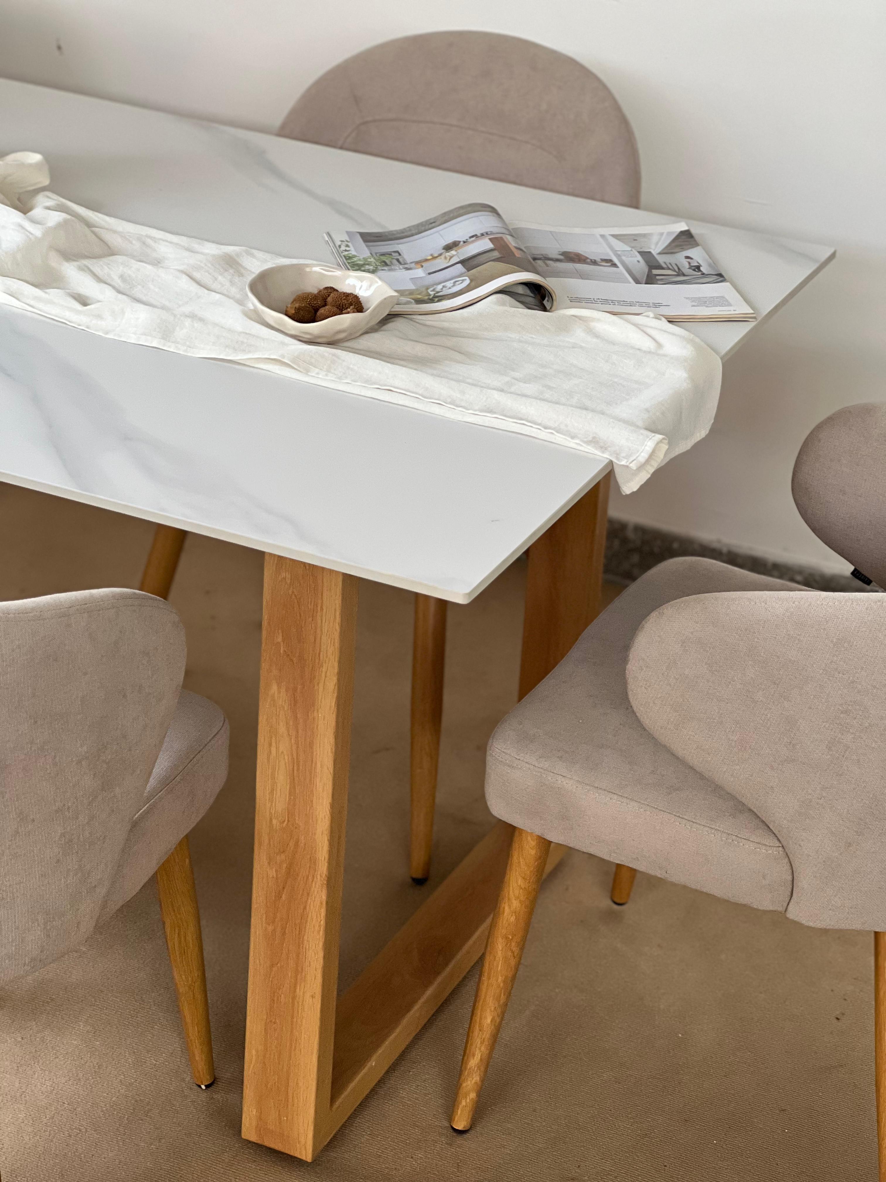 Mesa Ícaro Marmol Neolith Base Natural