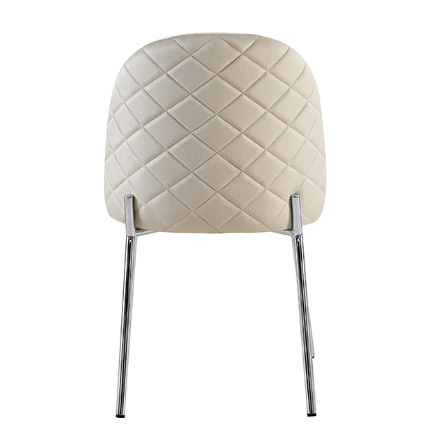 Silla Catania Pana Taupe Base Cromo