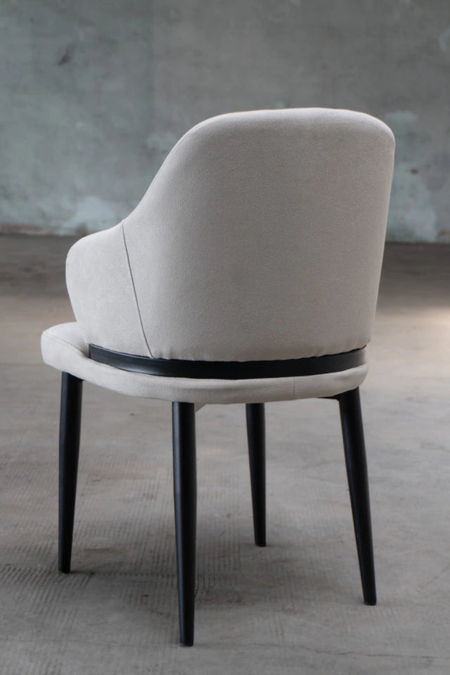 Silla Alani Beige Base Negra