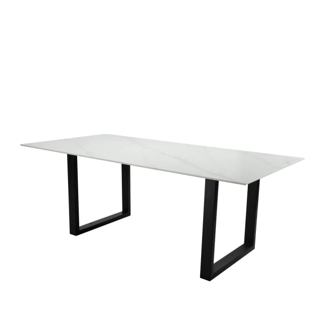 Mesa Ícaro Marmol Neolith Base Negra