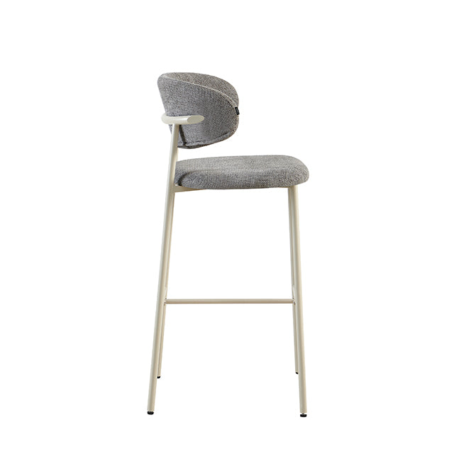 Banqueta Zuno Gris Oscuro Base Capuccino