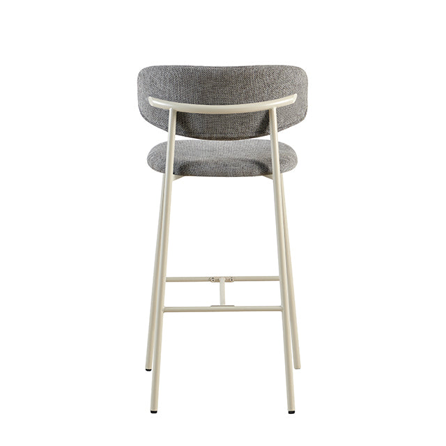 Banqueta Zuno Gris Oscuro Base Capuccino