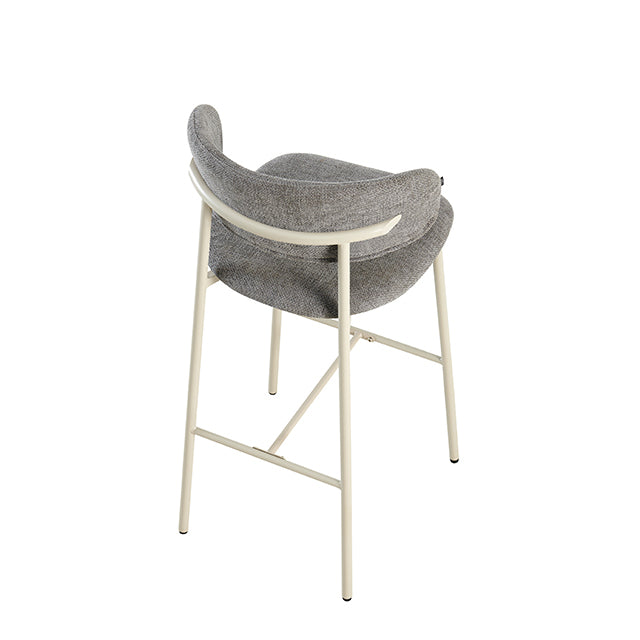 Banqueta Zuno Gris Oscuro Base Capuccino