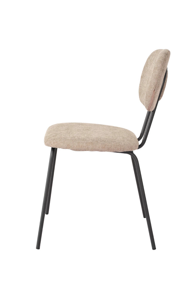 Silla Denver Taupe Base Negra