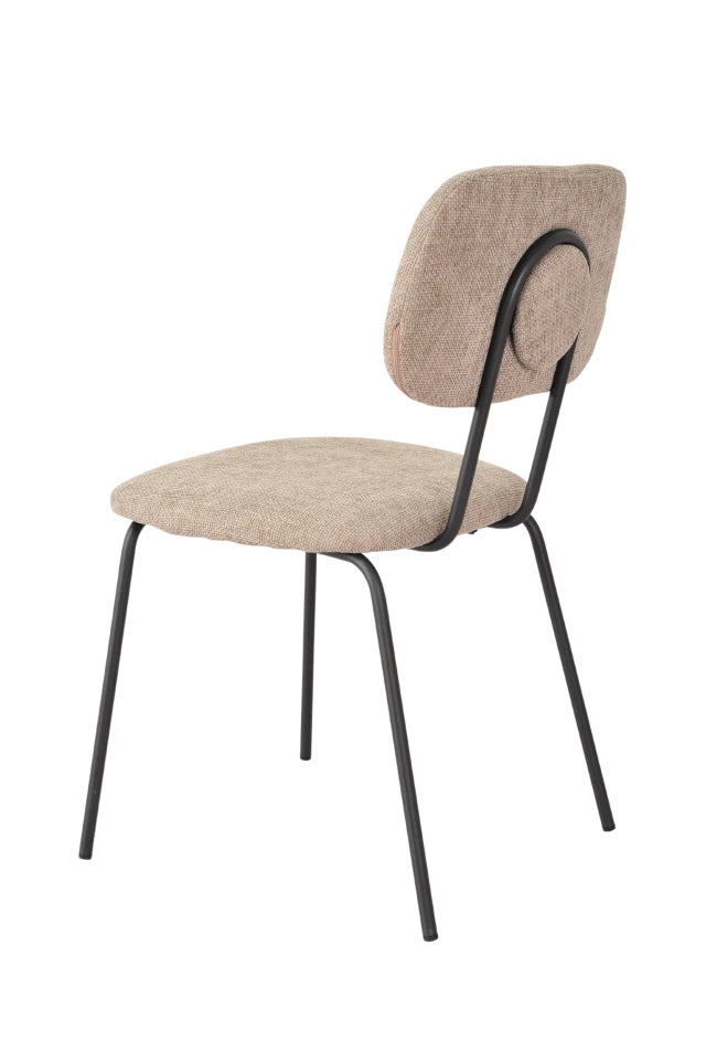 Silla Denver Taupe Base Negra