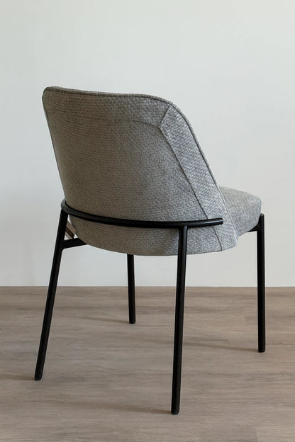 Silla Tová Gris Oscuro Base Negra